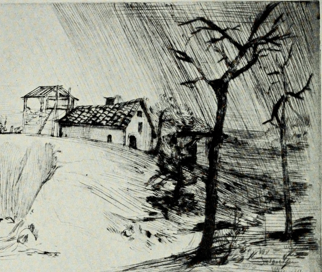 An illustration from A catalogue of paintings, drawings, etchings and lithographs, 1922, leaf 111