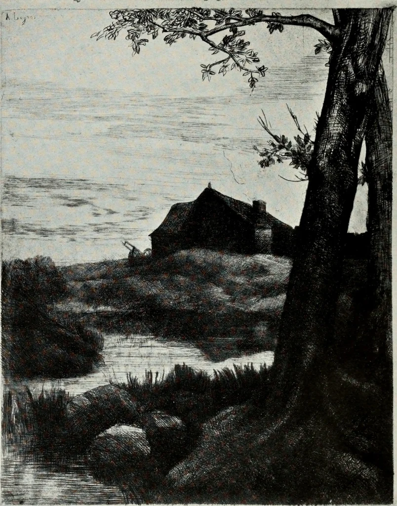 An illustration from A catalogue of paintings, drawings, etchings and lithographs, 1922, leaf 112