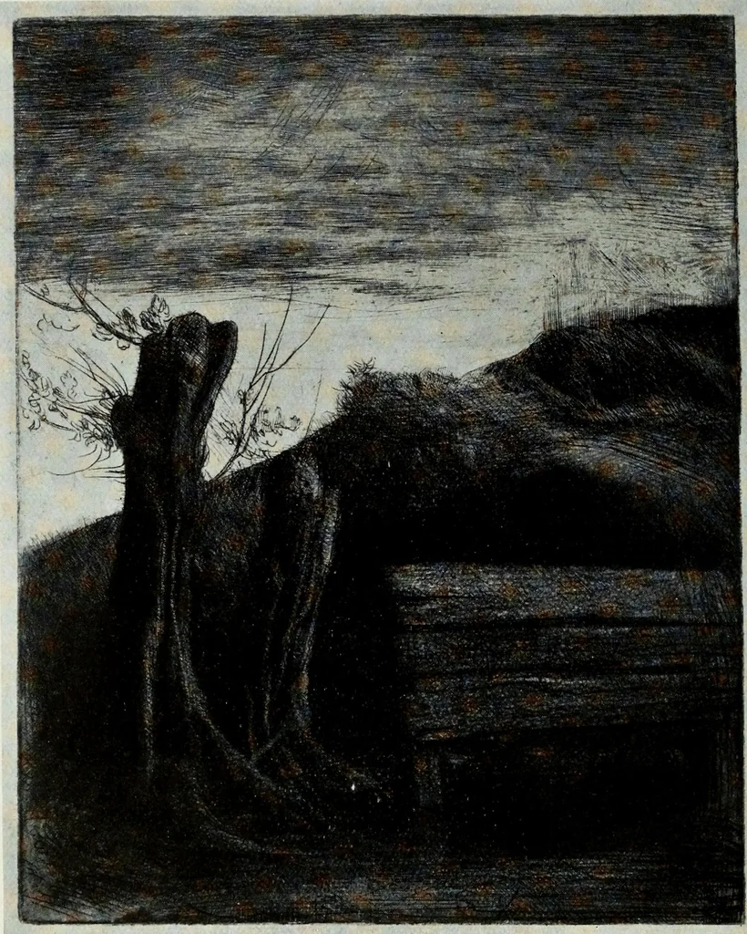 An illustration from A catalogue of paintings, drawings, etchings and lithographs, 1922, leaf 113