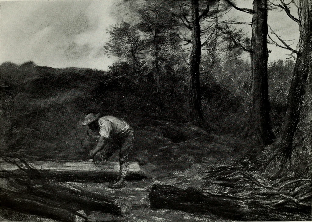 An illustration from A catalogue of paintings, drawings, etchings and lithographs, 1922, leaf 94
