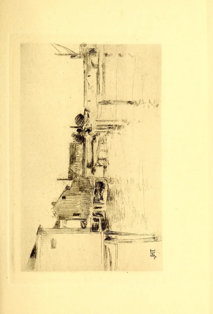 An illustration from Catalogue of paintings in oil and pastel by J. Alden Weir, N.A., member of the society of American Artists, Water Color Society and Pastel Club; honorable mention, Paris Salon; figure prize of the Water color Society; prize, American art Association and J. H. Twachtman, menber of the Etching Club. Webb prize, Society of American Artists, 1888. Member of Pastel Club. Membr of Society of American Artists, 1889, leaf 49