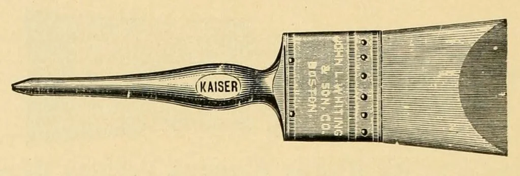 An illustration from Catalogue of paints, oils, varnishes, brushes, artists' materials, plate and window glass, mirrors and beveled plates, painters' and paper hangers' supplies., 1901, leaf 70