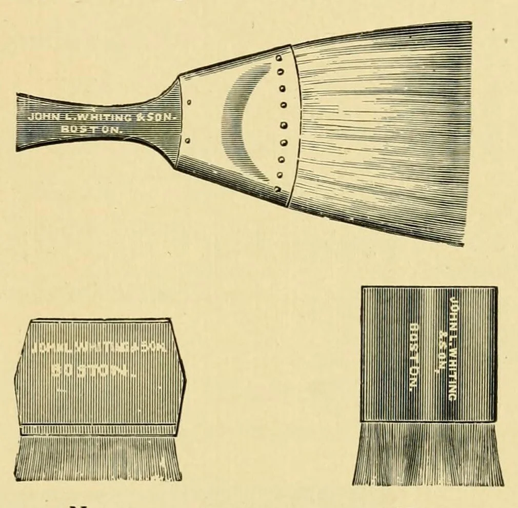 An illustration from Catalogue of paints, oils, varnishes, brushes, artists' materials, plate and window glass, mirrors and beveled plates, painters' and paper hangers' supplies., 1901, leaf 83