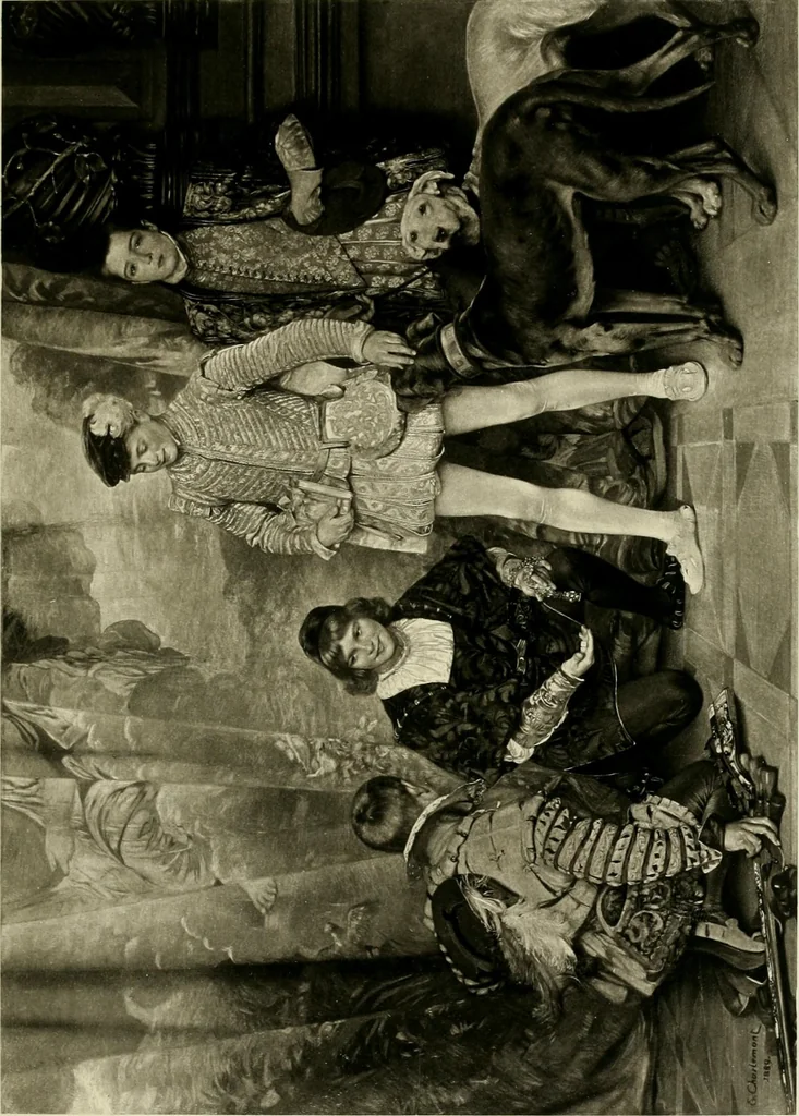 An illustration from Catalogue of paintings and sculpture in the collection of Charles T. Yerkes, esq., New York, 1904, leaf 100