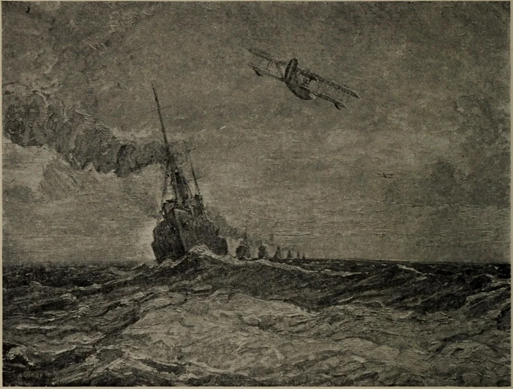 An illustration from Catalogue of pictures, sculpture, drawings, etchings and lithographs done by Canadian artists in Canada : under the authority of the Canadian War Memorials Fund and exhibited for the first time at the Art Gallery of Toronto, from October 18th to November 12th, 1919., 1919, leaf 9
