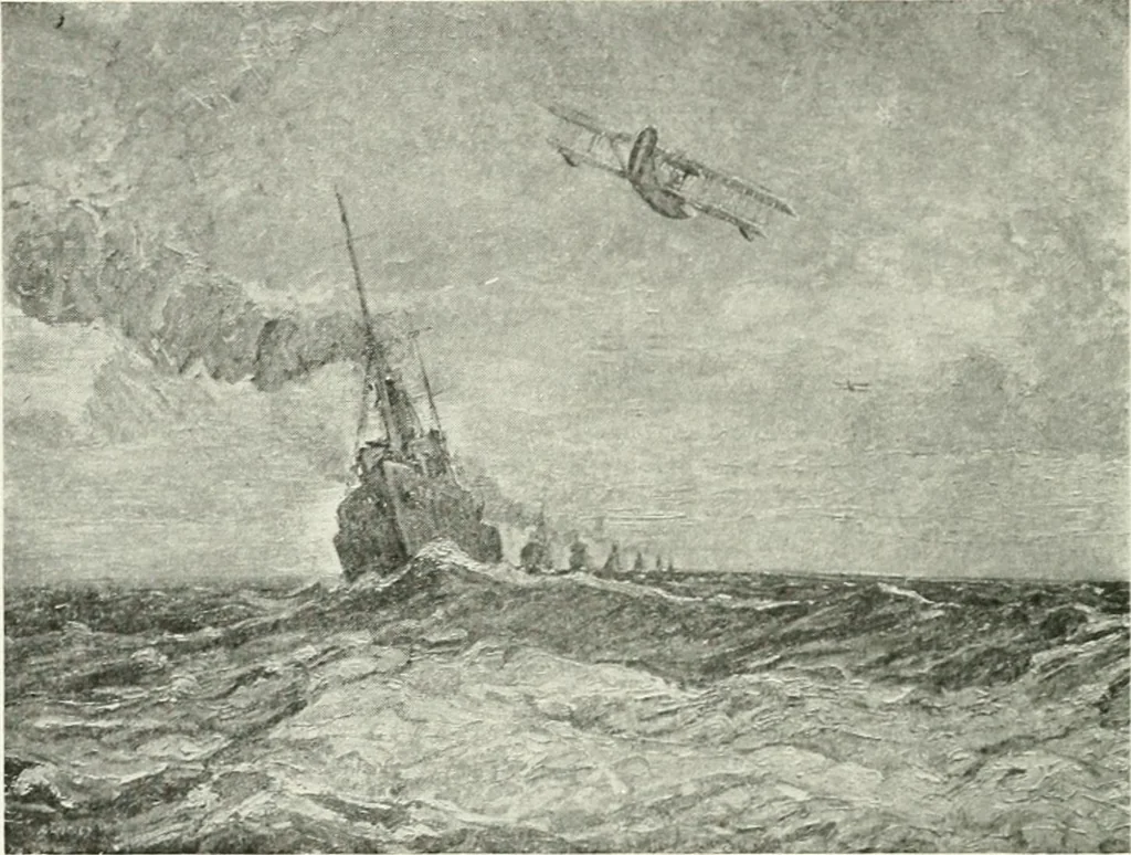 An illustration from Catalogue of pictures, sculpture, drawings, etchings and lithographs done by Canadian artists in Canada : under the authority of the Canadian War Memorials Fund and exhibited for the first time at the Art Gallery of Toronto, from October 18th to November 12th, 1919, 1919, leaf 11