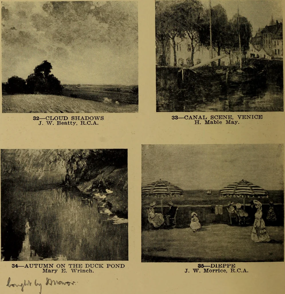 An illustration from Catalogue of pictures and sculpture given by Canadian artists in aid of the patriotic fund ... Toronto, December the thirtieth, nineteen-fourteen., 1914, leaf 17