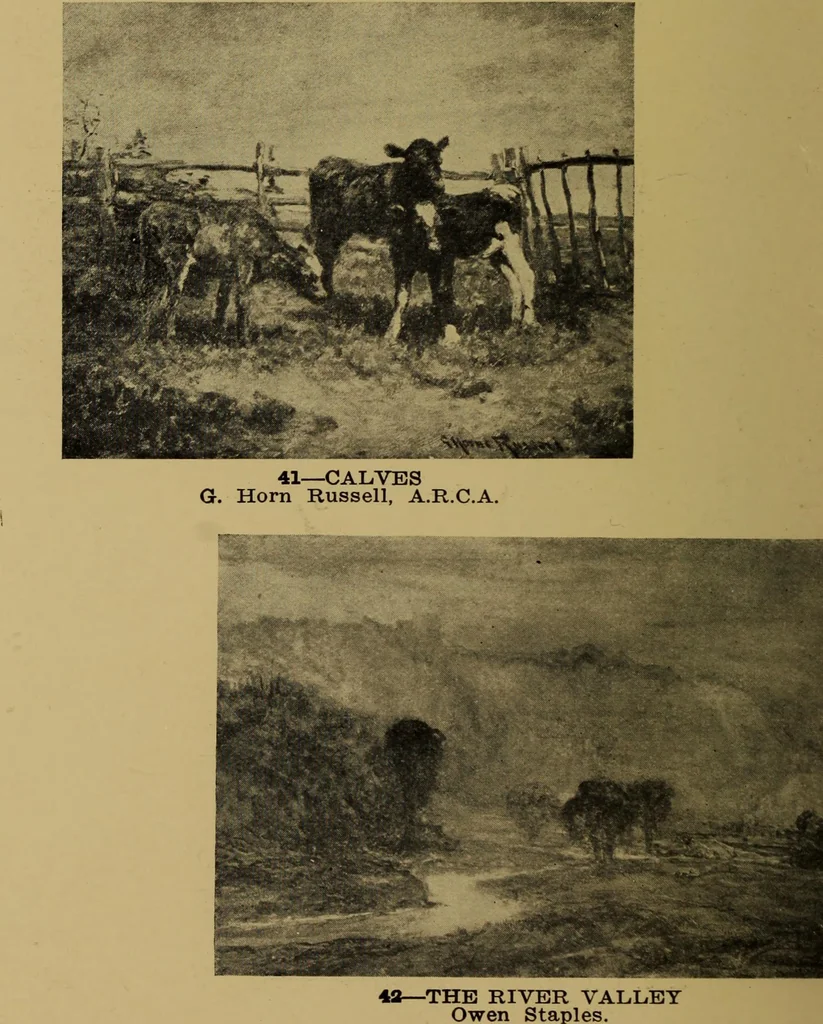 An illustration from Catalogue of pictures and sculpture given by Canadian artists in aid of the patriotic fund ... Toronto, December the thirtieth, nineteen-fourteen., 1914, leaf 19
