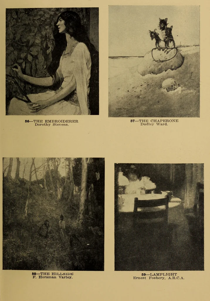 An illustration from Catalogue of pictures and sculpture given by Canadian artists in aid of the patriotic fund ... Toronto, December the thirtieth, nineteen-fourteen., 1914, leaf 24