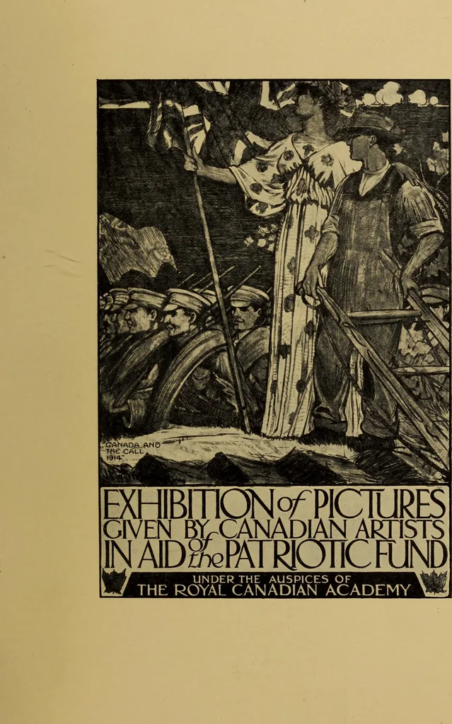 An illustration from Catalogue of pictures and sculpture given by Canadian artists in aid of the patriotic fund ... Toronto, December the thirtieth, nineteen-fourteen., 1914, leaf 4