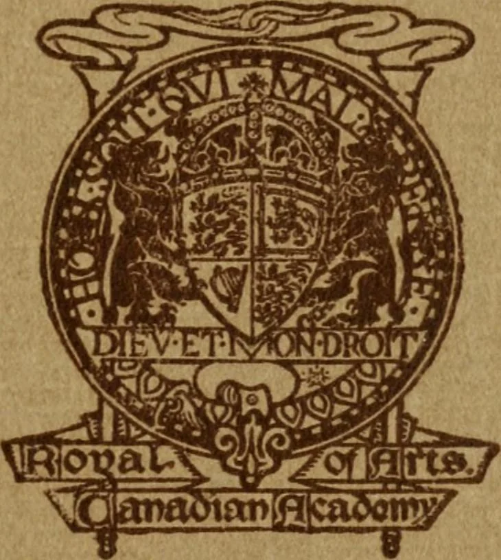 An illustration from Catalogue of pictures and sculpture given by Canadian artists in aid of the patriotic fund ... Toronto, December the thirtieth, nineteen-fourteen, 1914, leaf 2