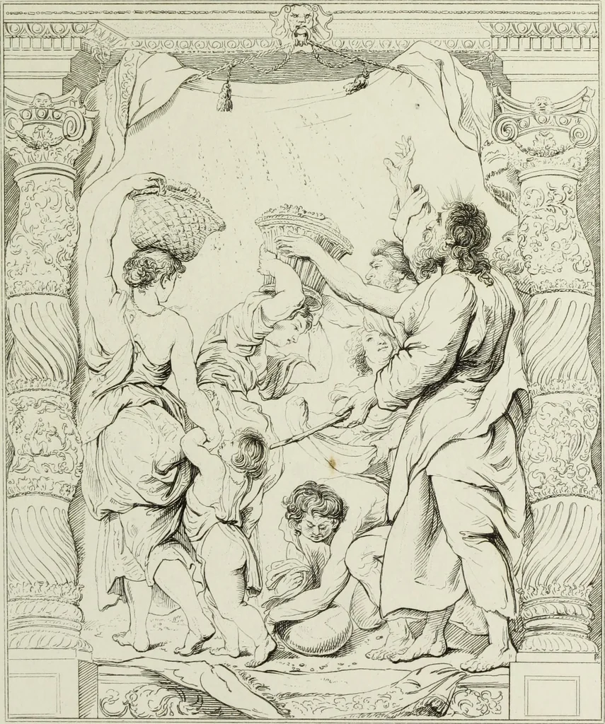 An illustration from A catalogue of the pictures at Grosvenor House, London : with etchings from the whole collection, 1821, leaf 110