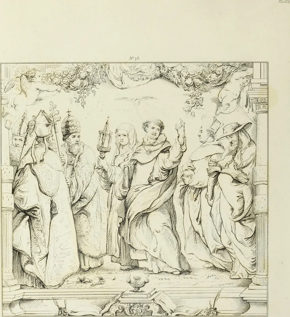 An illustration from A catalogue of the pictures at Grosvenor House, London : with etchings from the whole collection, 1821, leaf 123