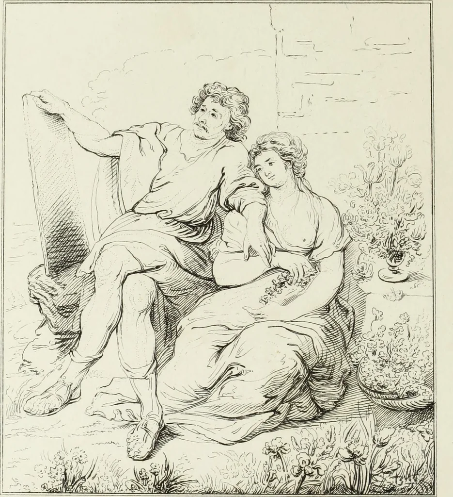 An illustration from A catalogue of the pictures at Grosvenor House, London : with etchings from the whole collection, 1821, leaf 133