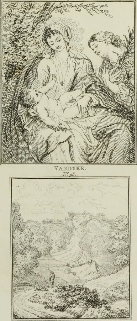 An illustration from A catalogue of the pictures at Grosvenor House, London : with etchings from the whole collection, 1821, leaf 168