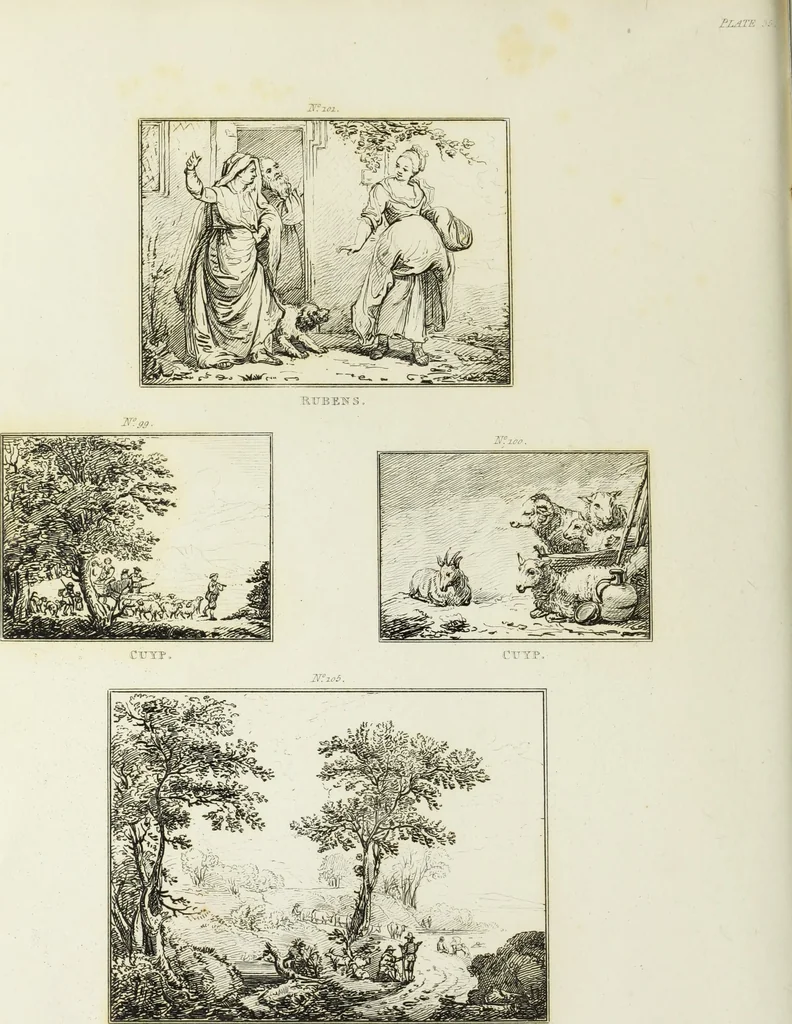 An illustration from A catalogue of the pictures at Grosvenor House, London : with etchings from the whole collection, 1821, leaf 171