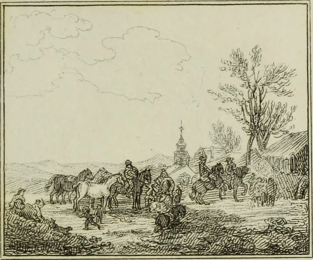 An illustration from A catalogue of the pictures at Grosvenor House, London : with etchings from the whole collection, 1821, leaf 178