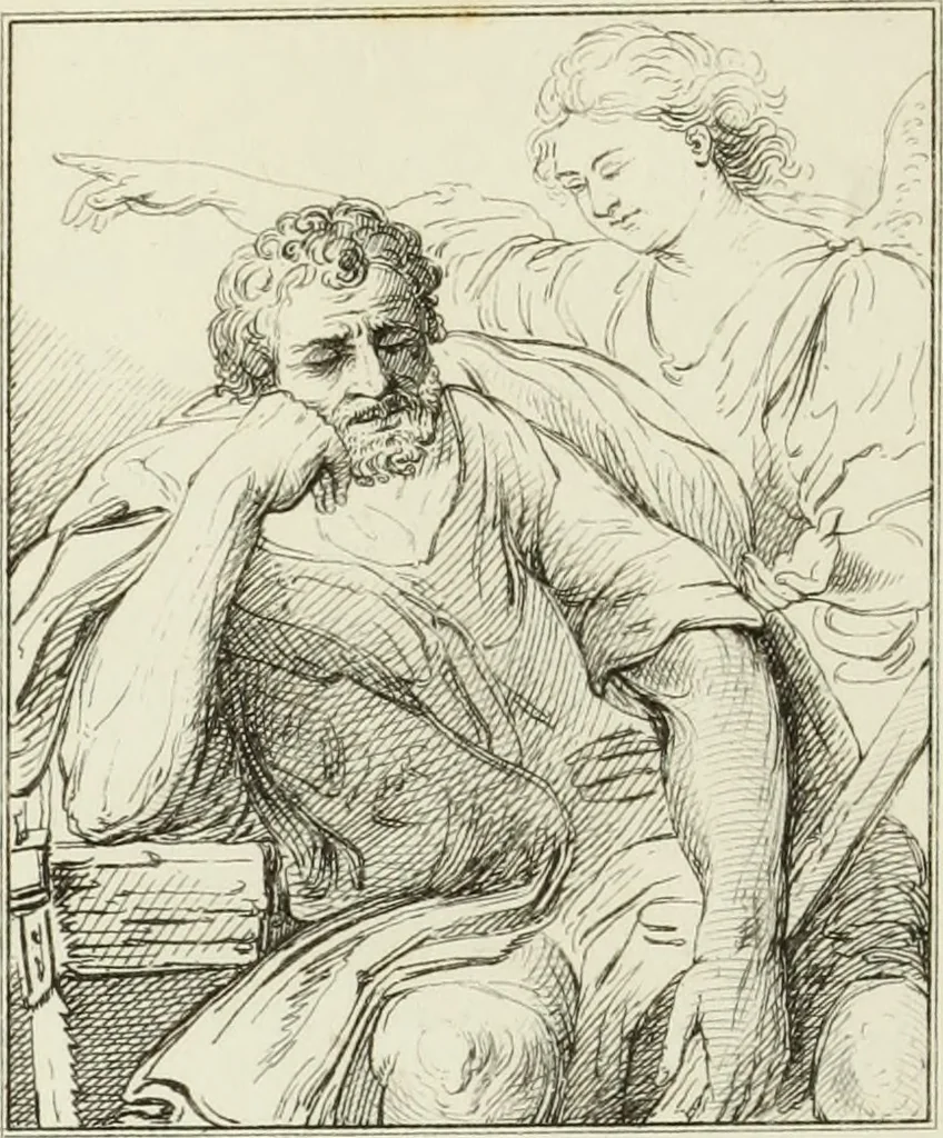 An illustration from A catalogue of the pictures at Grosvenor House, London : with etchings from the whole collection, 1821, leaf 209