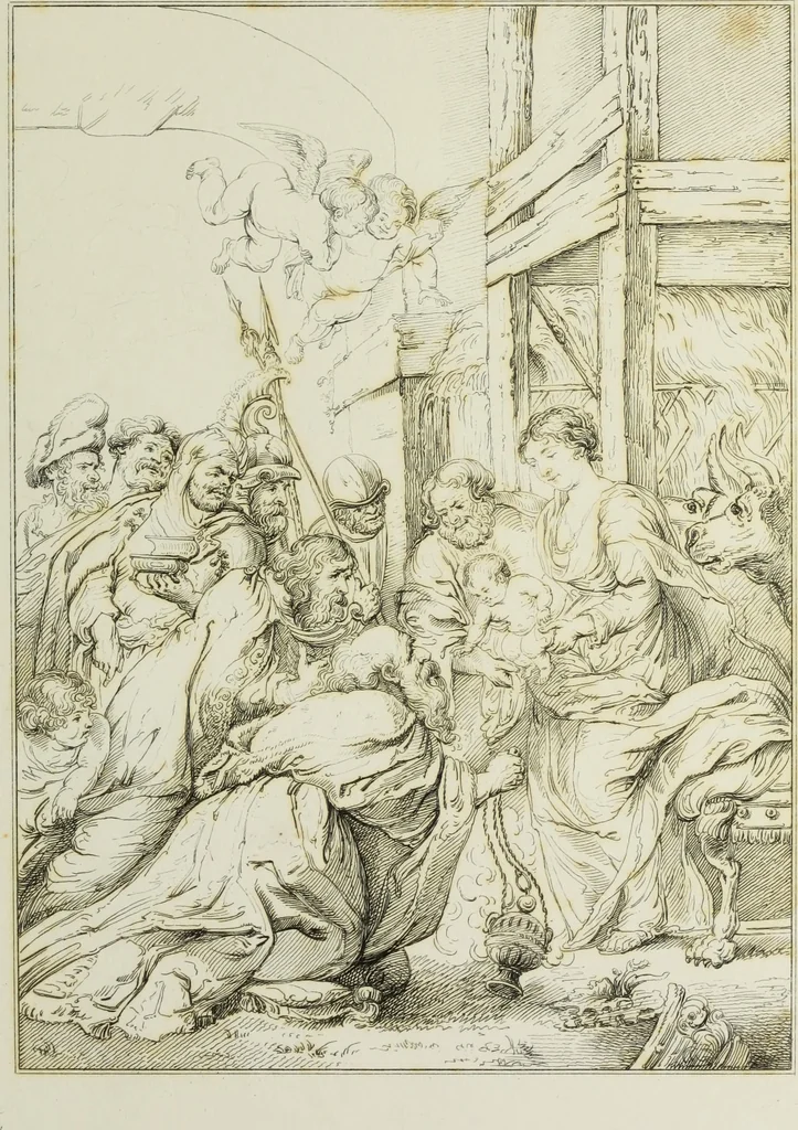An illustration from A catalogue of the pictures at Grosvenor House, London : with etchings from the whole collection, 1821, leaf 216