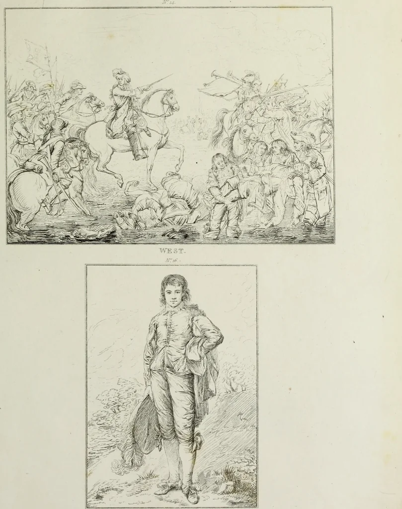 An illustration from A catalogue of the pictures at Grosvenor House, London : with etchings from the whole collection, 1821, leaf 36