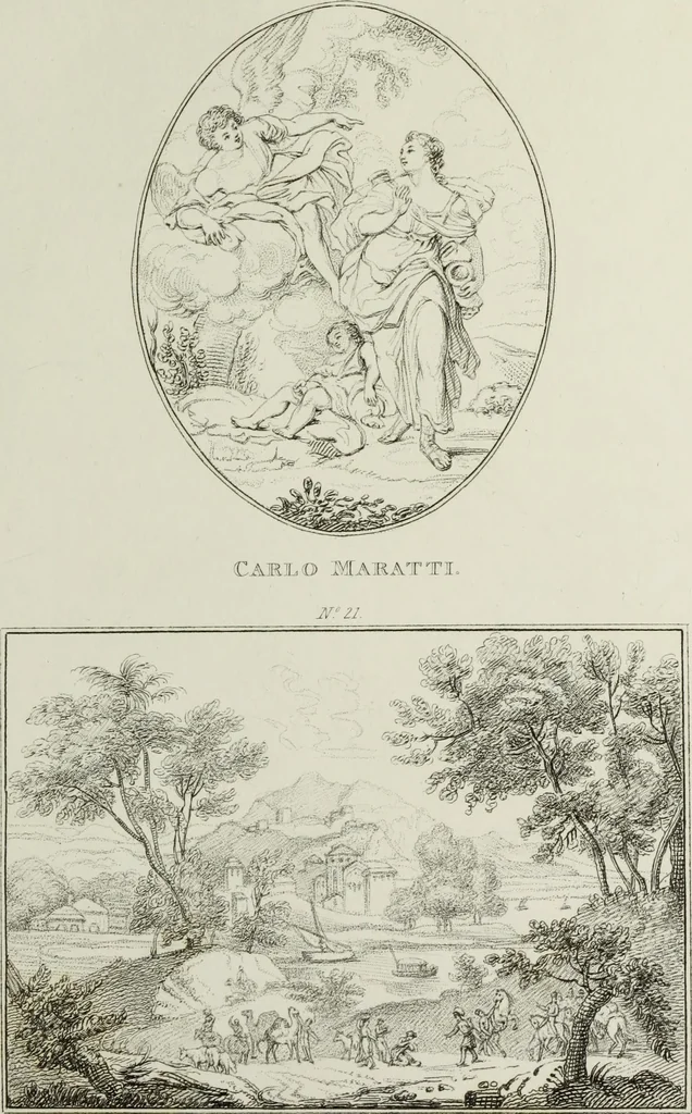 An illustration from A catalogue of the pictures at Grosvenor House, London : with etchings from the whole collection, 1821, leaf 46