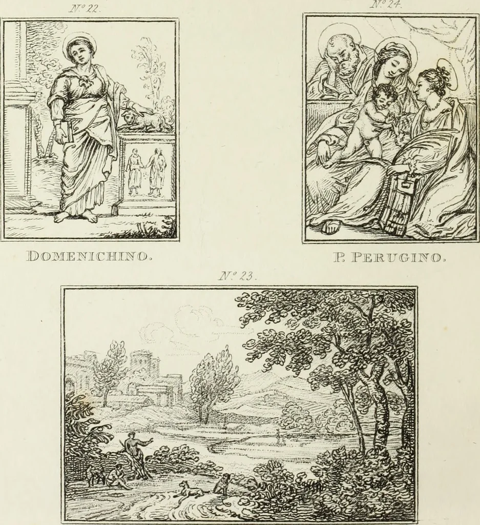 An illustration from A catalogue of the pictures at Grosvenor House, London : with etchings from the whole collection, 1821, leaf 49
