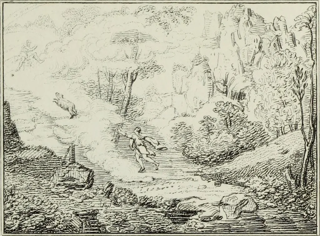 An illustration from A catalogue of the pictures at Grosvenor House, London : with etchings from the whole collection, 1821, leaf 66