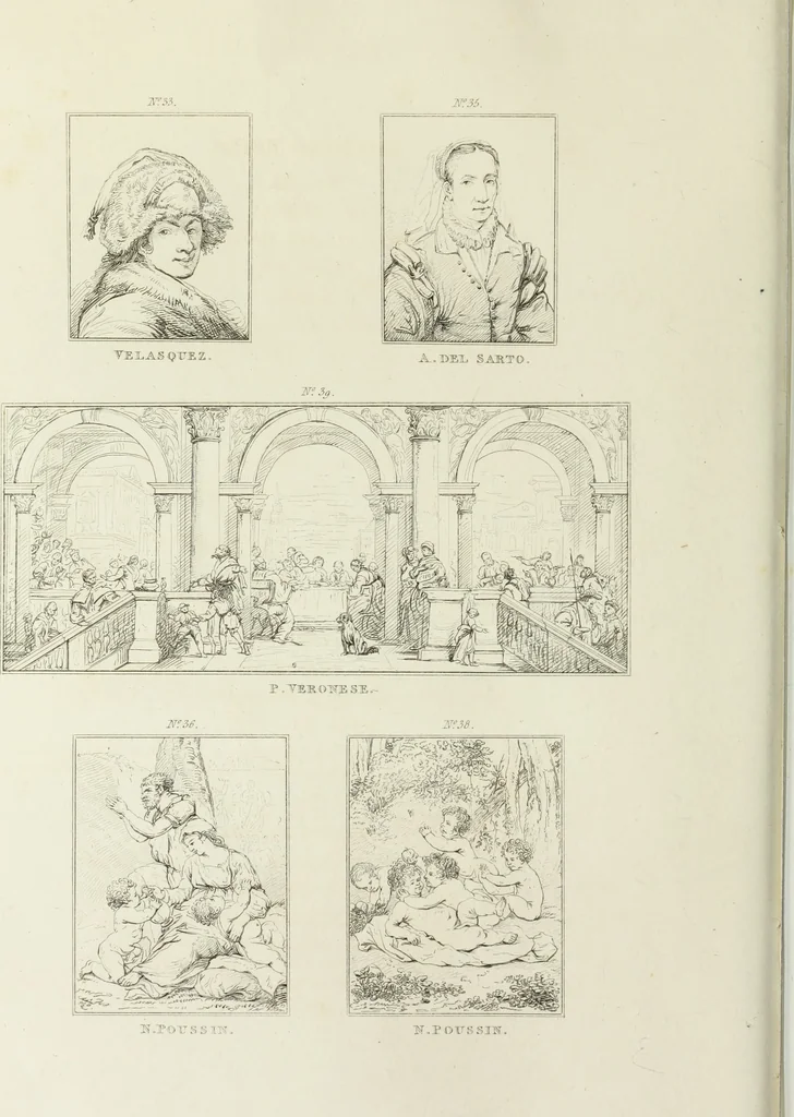 An illustration from A catalogue of the pictures at Grosvenor House, London : with etchings from the whole collection, 1821, leaf 69