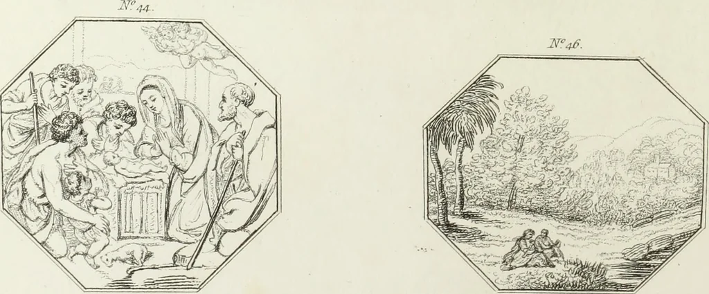 An illustration from A catalogue of the pictures at Grosvenor House, London : with etchings from the whole collection, 1821, leaf 77