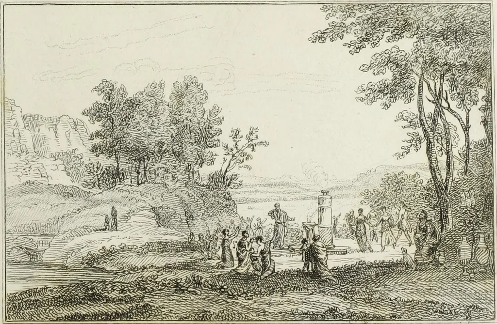 An illustration from A catalogue of the pictures at Grosvenor House, London : with etchings from the whole collection, 1821, leaf 92
