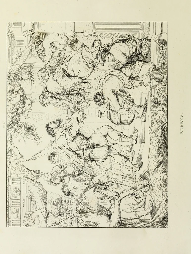 An illustration from A catalogue of the pictures at Grosvenor House, London : with etchings from the whole collection, 1821, leaf 95