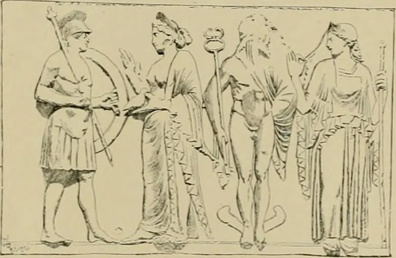 An illustration from Catalogue of plaster cast reproductions from antique, medieval and modern sculpture., 1894, leaf 67