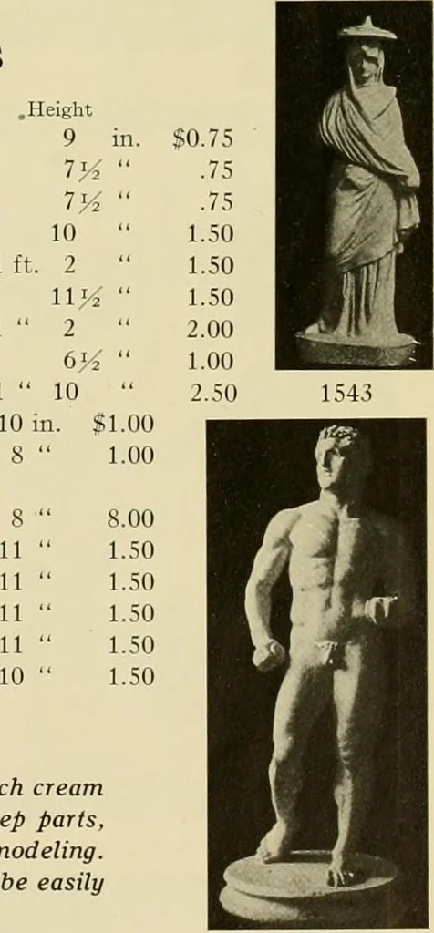 An illustration from Catalogue of plaster reproductions from antique, medieval and modern sculpture : subjects for art schools made and for sale by P.P. Caproni, 1913, leaf 24