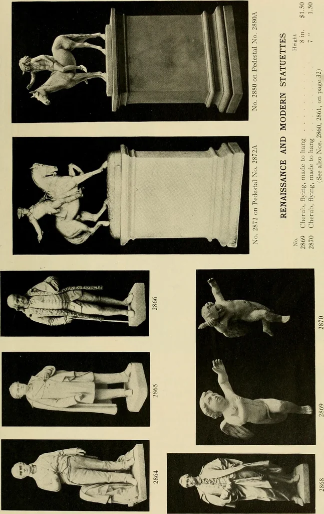 An illustration from Catalogue of plaster reproductions from antique, medieval and modern sculpture : subjects for art schools made and for sale by P.P. Caproni, 1913, leaf 34