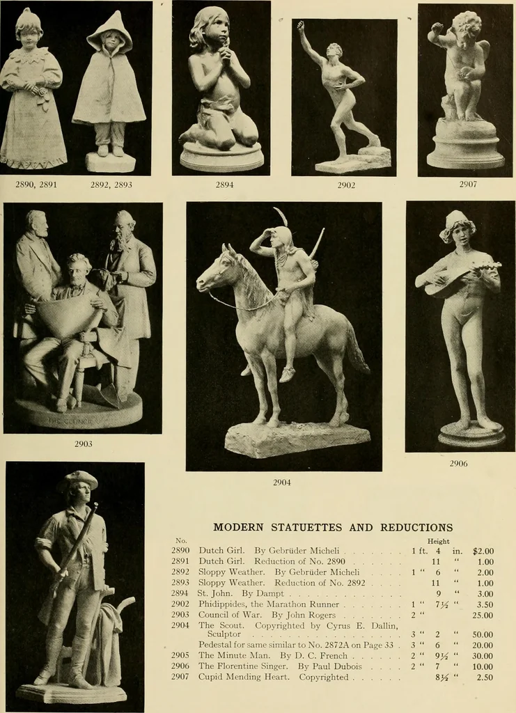 An illustration from Catalogue of plaster reproductions from antique, medieval and modern sculpture : subjects for art schools made and for sale by P.P. Caproni, 1913, leaf 36