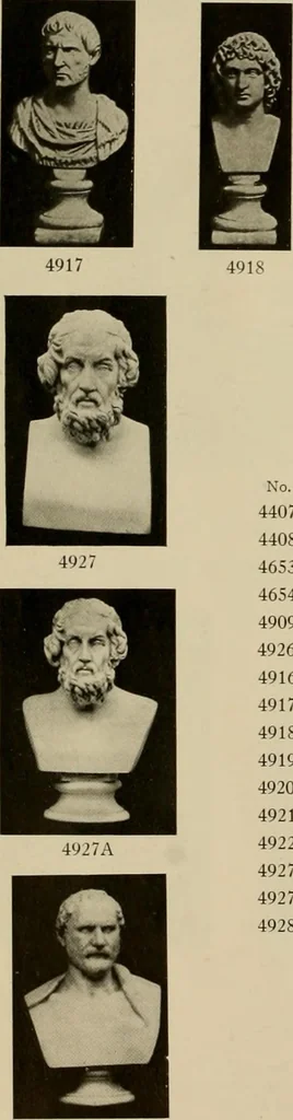 An illustration from Catalogue of plaster reproductions from antique, medieval and modern sculpture : subjects for art schools made and for sale by P.P. Caproni, 1913, leaf 43
