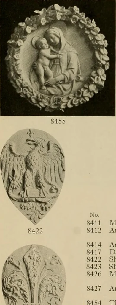 An illustration from Catalogue of plaster reproductions from antique, medieval and modern sculpture : subjects for art schools made and for sale by P.P. Caproni, 1913, leaf 85
