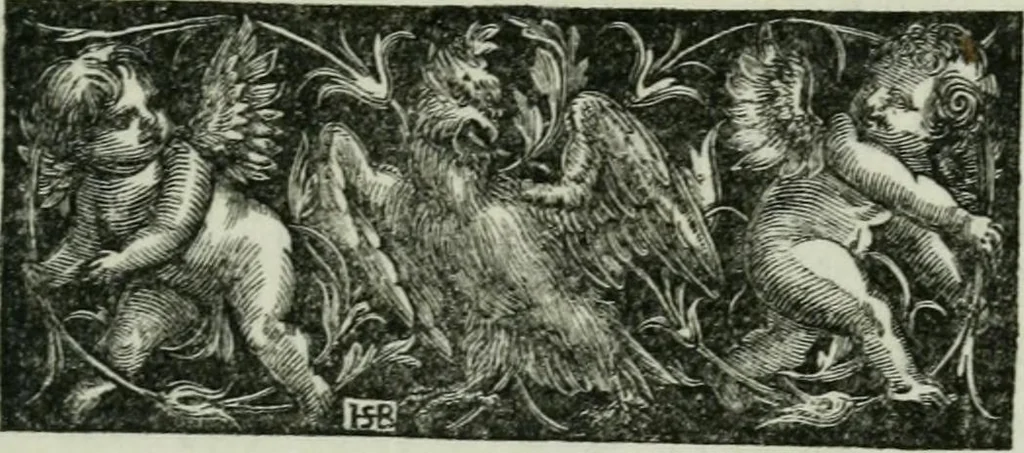 An illustration from Catalogue of the prints and etchings of Hans Sebald Beham, painter, of Nuremberg, citizen of Frankfort, 1500-1550, 1877, leaf 16