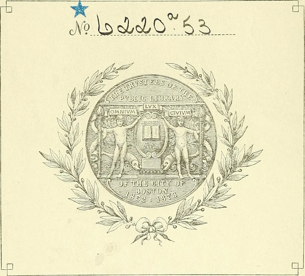 An illustration from Catalogue of a private collection of ancient coins : and at the close a few modern coins, with an addenda : to be sold by auction at Clinton Hall, Astor Place on the afternoons of Tuesday, Wednesday, Thursday and Friday, October 6th, 7th, 8th and 9th, commencing each day at three o'clock, the Messrs. Leavitt, auctioneers, 1874, leaf 1