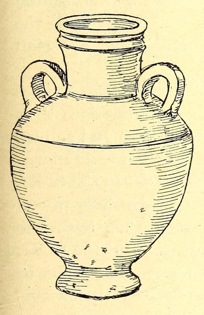 An illustration from Catalogue of rare and beautiful Greek, Egyptian, Byzantine and other glass, Persian and other pottery, old enamels, Sumptuous textiles and many other ancient objects of extraordinary interest : to be sold at unrestricted public sale by order of Dikran Khan Kelekian, 1903, leaf 135