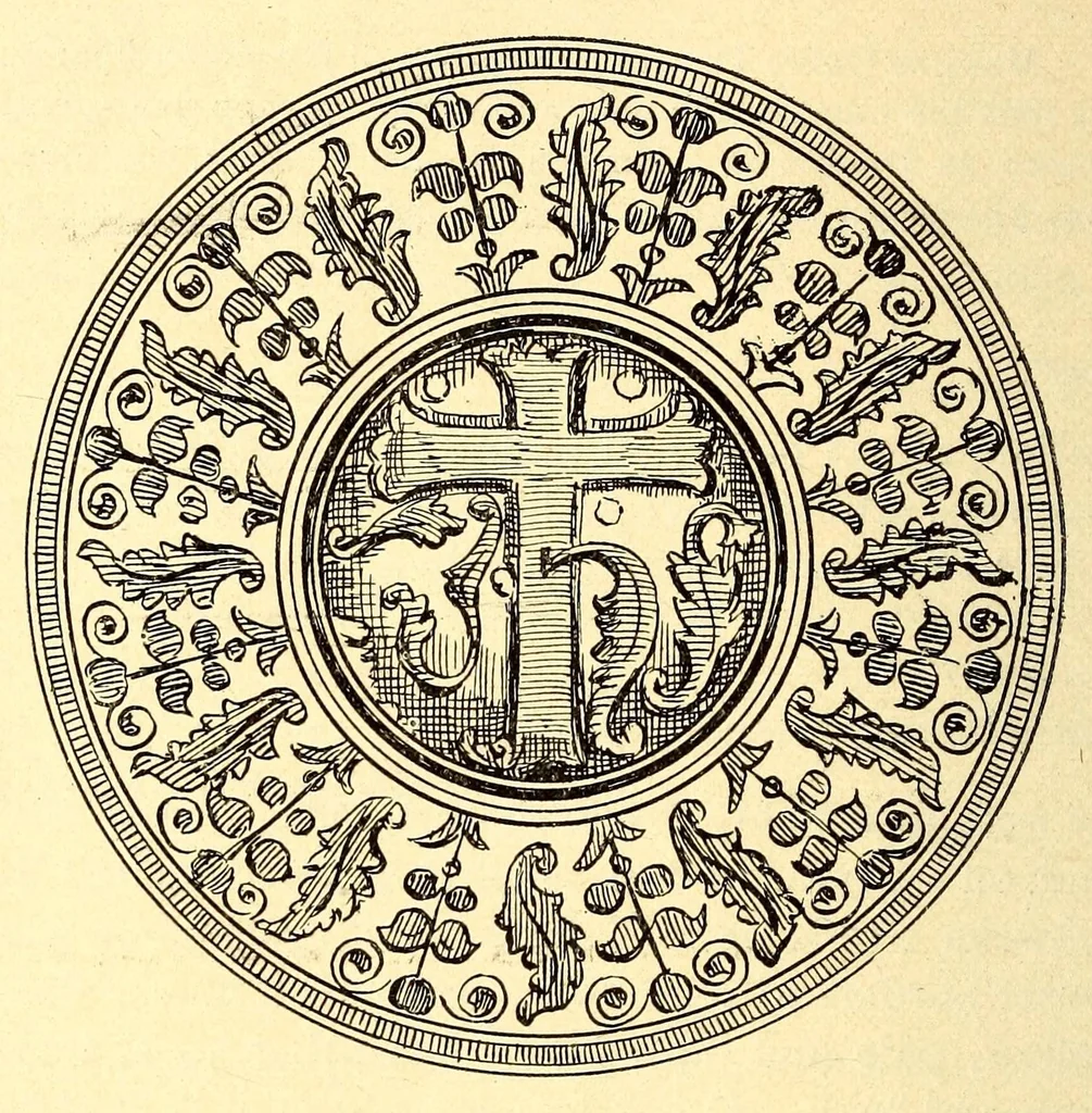 An illustration from Catalogue of rare and beautiful Greek, Egyptian, Byzantine and other glass, Persian and other pottery, old enamels, Sumptuous textiles and many other ancient objects of extraordinary interest : to be sold at unrestricted public sale by order of Dikran Khan Kelekian, 1903, leaf 170