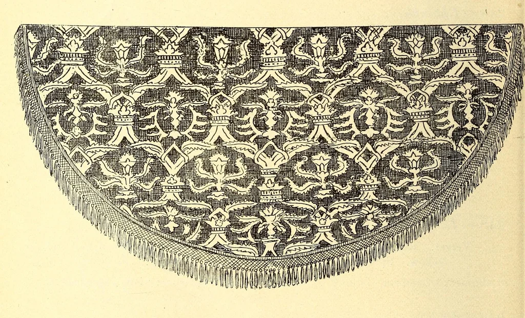 An illustration from Catalogue of rare and beautiful Greek, Egyptian, Byzantine and other glass, Persian and other pottery, old enamels, Sumptuous textiles and many other ancient objects of extraordinary interest : to be sold at unrestricted public sale by order of Dikran Khan Kelekian, 1903, leaf 58