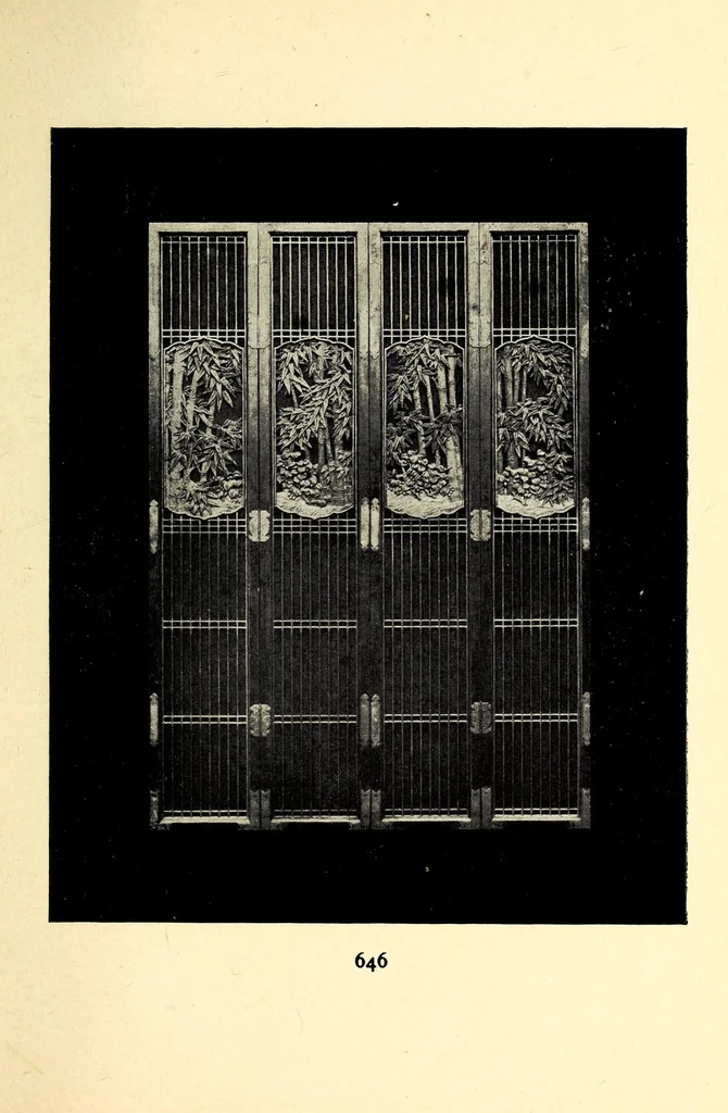 An illustration from Catalogue of rare objects in brass, leathers, and wood illustrating the art of old Japan : to be sold at unrestricted public sale by order of Mr. Bunkio Matsuki, 1903, leaf 117