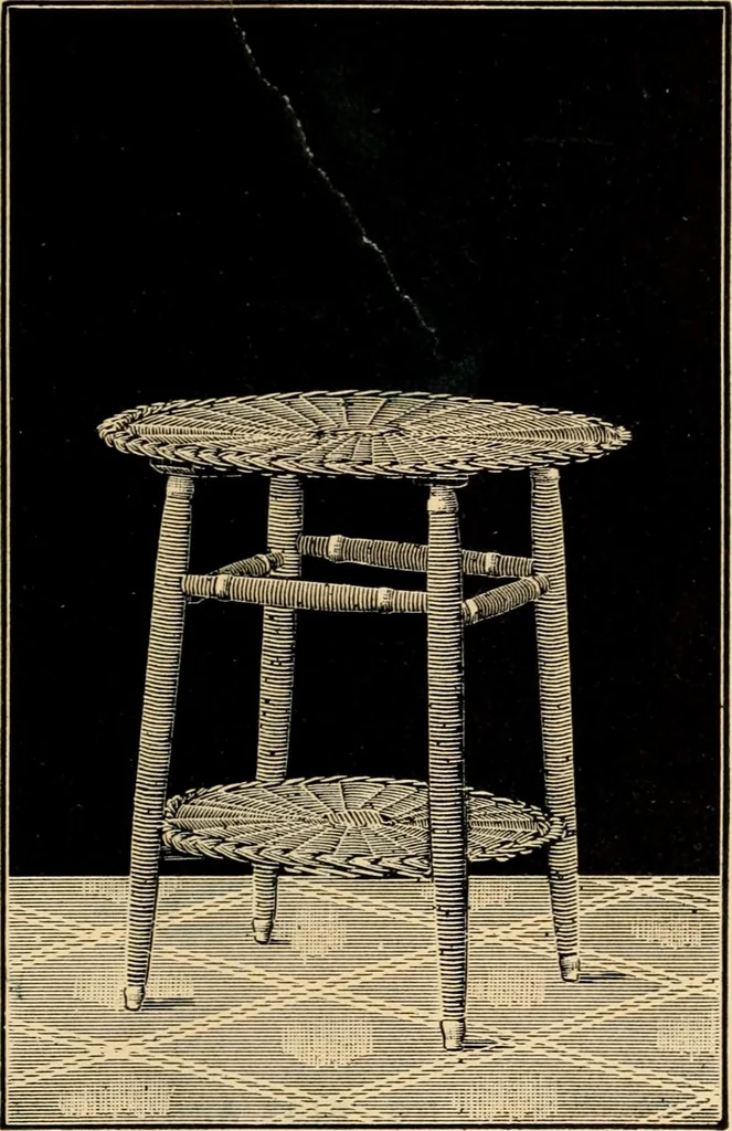 An illustration from Catalogue of rattan and reed furniture, 1891, leaf 100