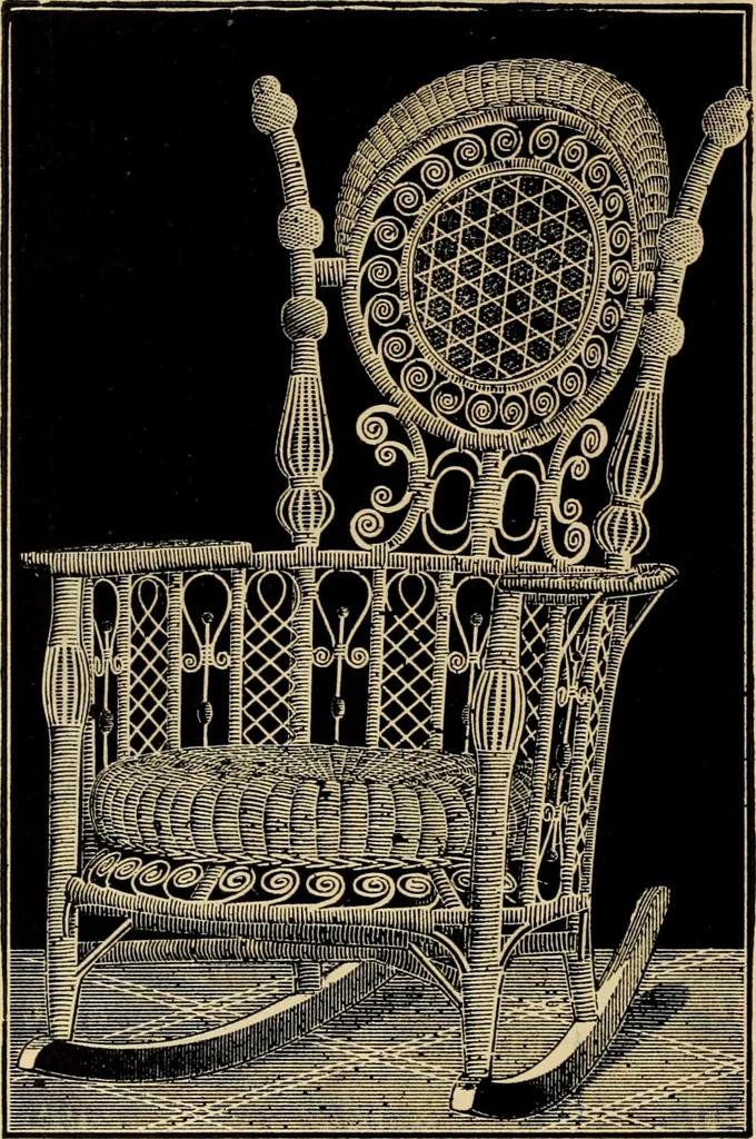 An illustration from Catalogue of rattan and reed furniture, 1891, leaf 13