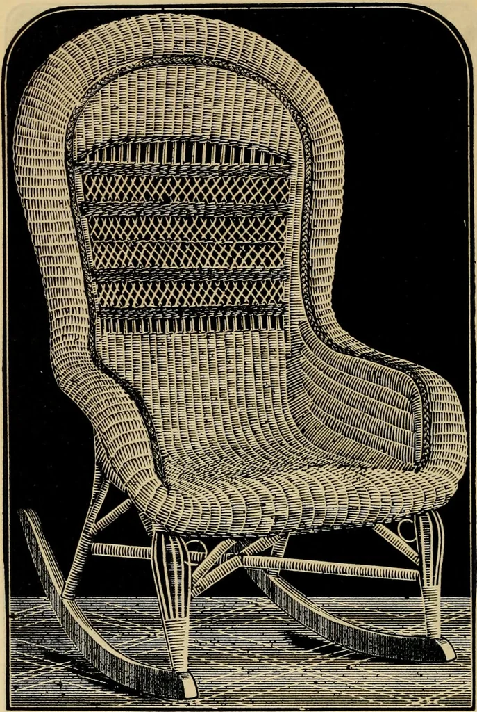 An illustration from Catalogue of rattan and reed furniture, 1891, leaf 17