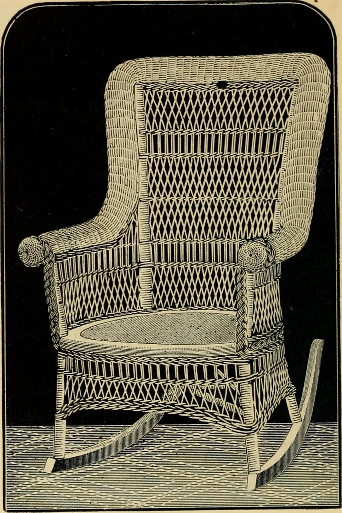 An illustration from Catalogue of rattan and reed furniture, 1891, leaf 23