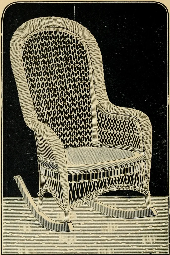 An illustration from Catalogue of rattan and reed furniture, 1891, leaf 25