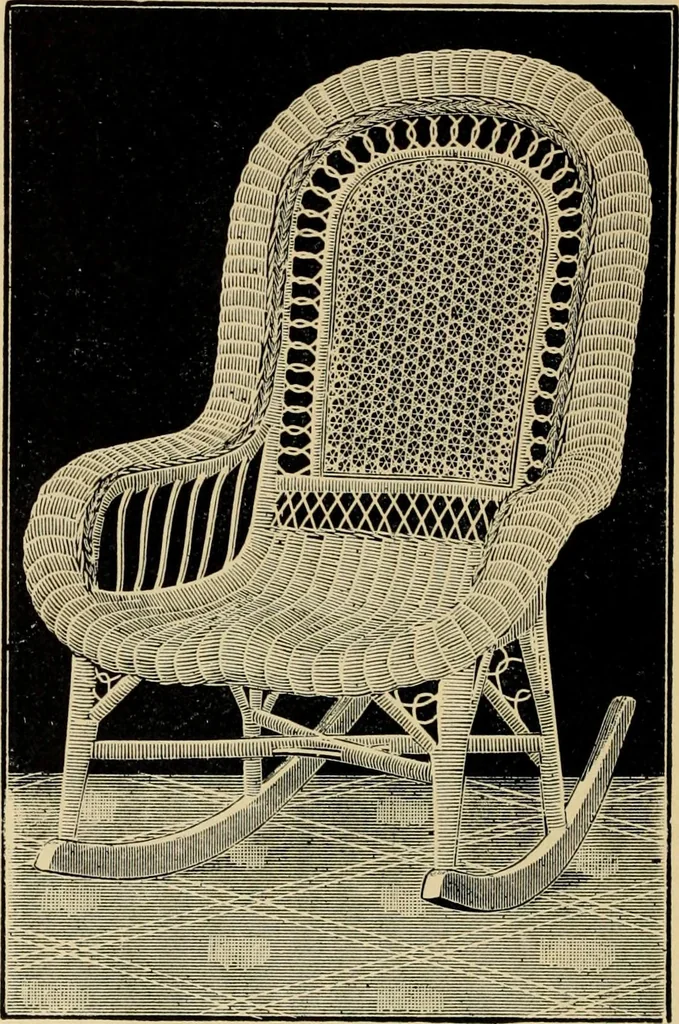 An illustration from Catalogue of rattan and reed furniture, 1891, leaf 27