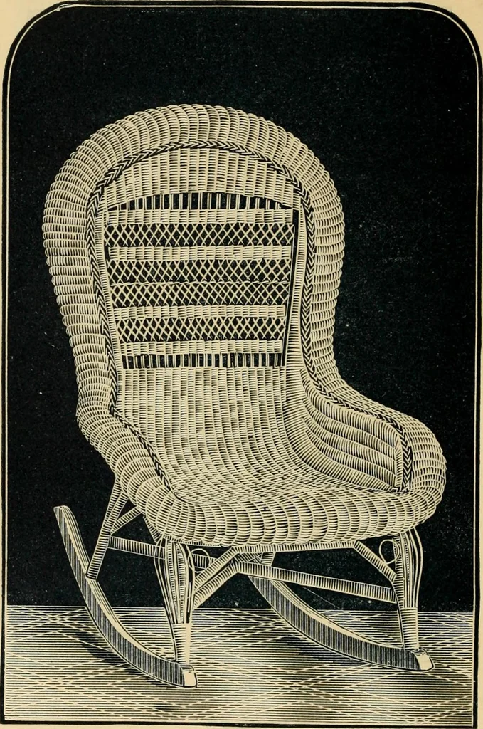 An illustration from Catalogue of rattan and reed furniture, 1891, leaf 29